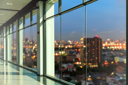 43756399 - windows in modern office building