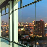 43756399 - windows in modern office building